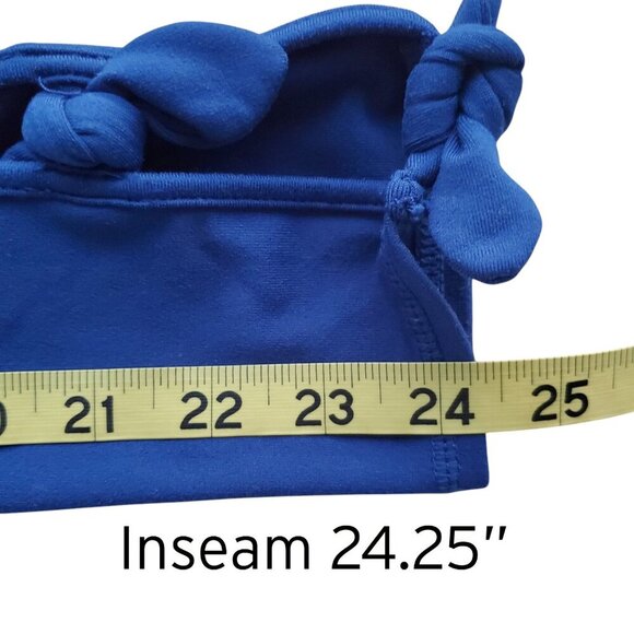 Lilly Pulitzer Luxletic Noelani Weekender Midi LE Leggings in Royal Blue XXS - Picture 13 of 15